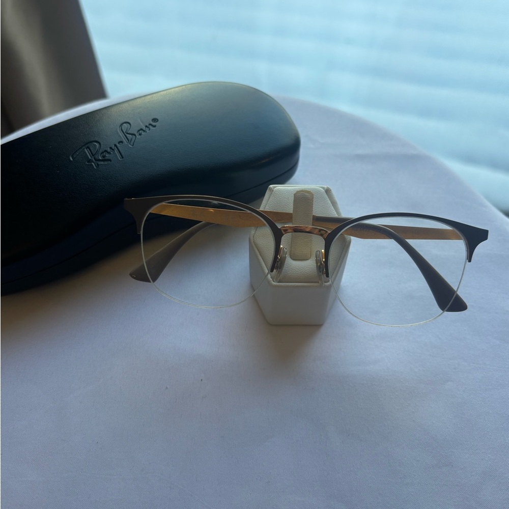Ray-Ban taupe and gold frame